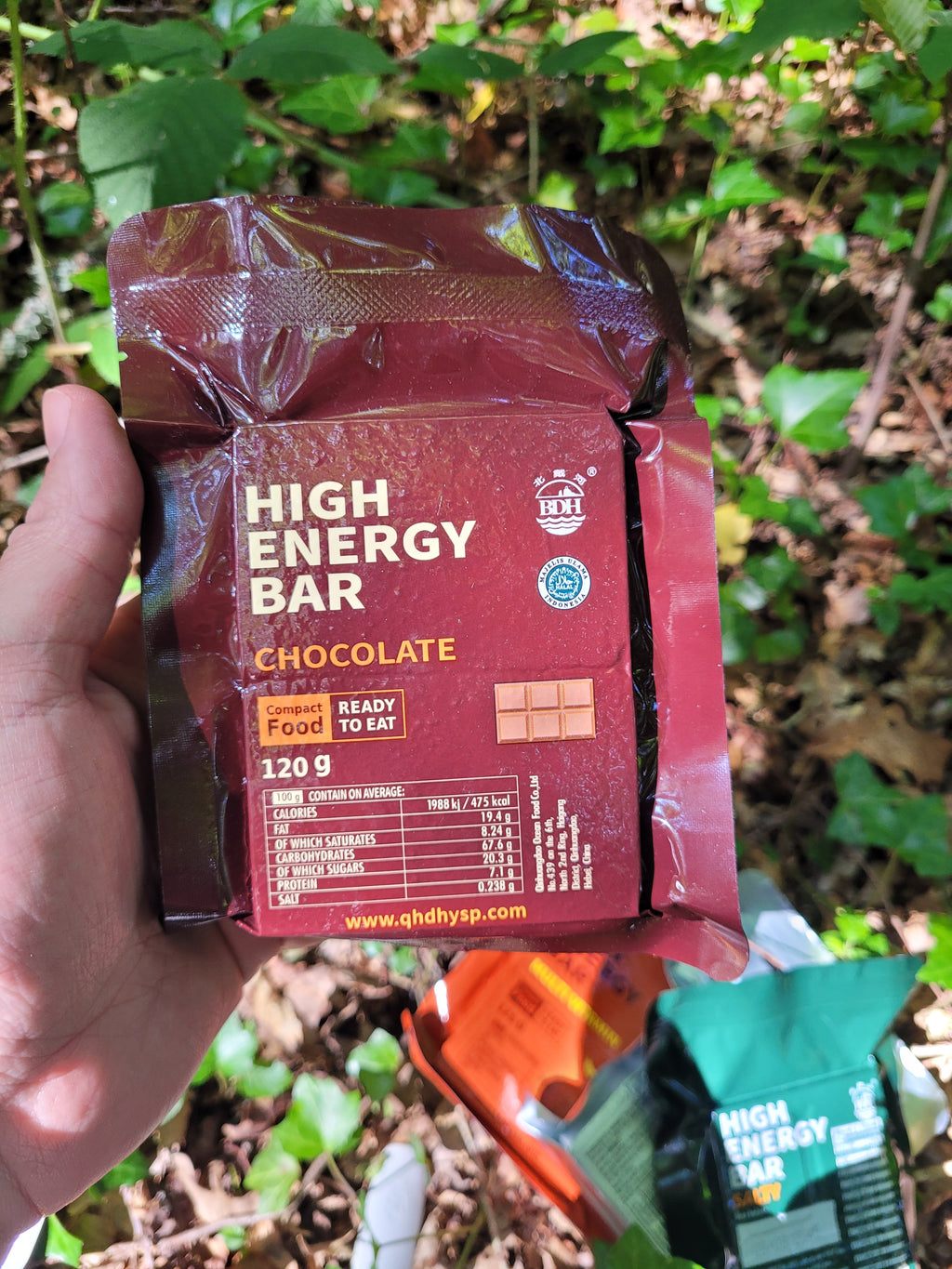 Barre énergétique BDH - Chocolat - 120g